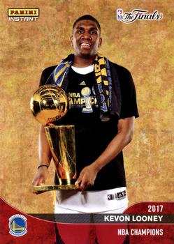 2016-17 Panini Instant NBA - Golden State Warriors 2017 Finals Championship Set Red #C10 Kevon Looney Front