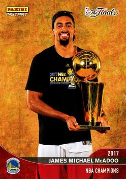 2016-17 Panini Instant NBA - Golden State Warriors 2017 Finals Championship Set Red #C11 James McAdoo Front