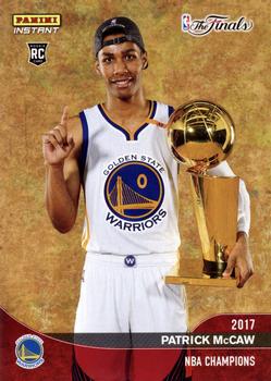 2016-17 Panini Instant NBA - Golden State Warriors 2017 Finals Championship Set Red #C12 Patrick McCaw Front