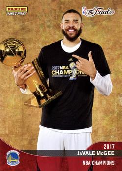 2016-17 Panini Instant NBA - Golden State Warriors 2017 Finals Championship Set Red #C13 JaVale McGee Front