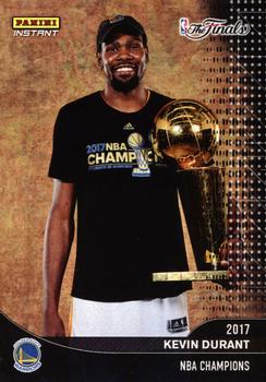 2016-17 Panini Instant NBA - Golden State Warriors 2017 Finals Championship Set Black #C5 Kevin Durant Front