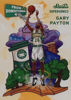 2016-17 Panini Studio - From Downtown! #FD19 Gary Payton Front