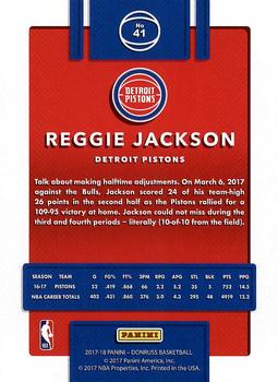 2017-18 Donruss #41 Reggie Jackson Back