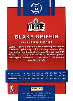 2017-18 Donruss #63 Blake Griffin Back