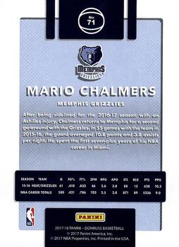 2017-18 Donruss #71 Mario Chalmers Back