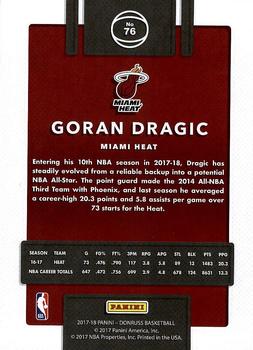 2017-18 Donruss #76 Goran Dragic Back