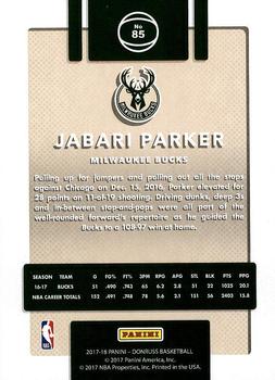2017-18 Donruss #85 Jabari Parker Back
