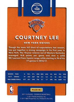 2017-18 Donruss #100 Courtney Lee Back