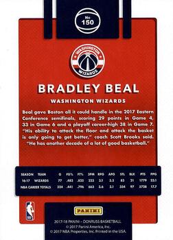 2017-18 Donruss #150 Bradley Beal Back
