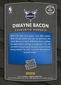 2017-18 Donruss #161 Dwayne Bacon Back