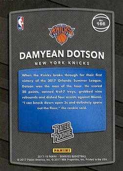 2017-18 Donruss #166 Damyean Dotson Back