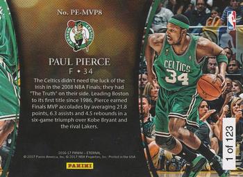 2016-17 Panini Eternal #PE-MVP8 Paul Pierce Back