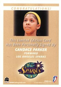 2009 Rittenhouse WNBA Series 1 - Autographs #NNO Candace Parker Back