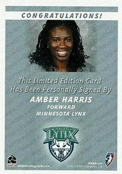 2011 Rittenhouse WNBA - Autographs #NNO Amber Harris Back