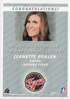 2011 Rittenhouse WNBA - Autographs #NNO Jeanette Pohlen Back