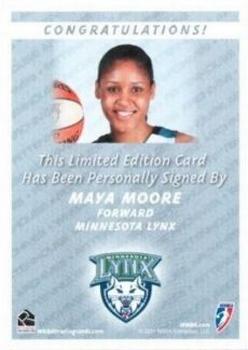 2011 Rittenhouse WNBA - Autographs #NNO Maya Moore Back