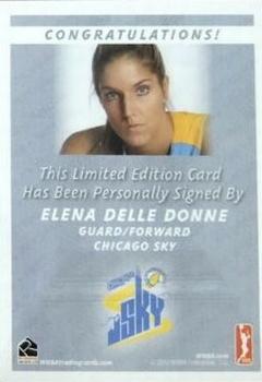 2013 Rittenhouse WNBA - Autographs #NNO Elena Delle Donne Back
