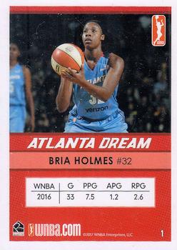2017 Rittenhouse WNBA #1 Bria Holmes Back