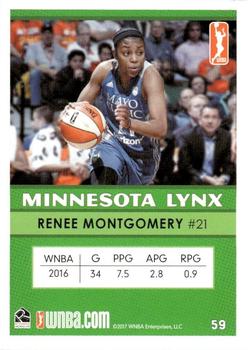 2017 Rittenhouse WNBA #59 Renee Montgomery Back