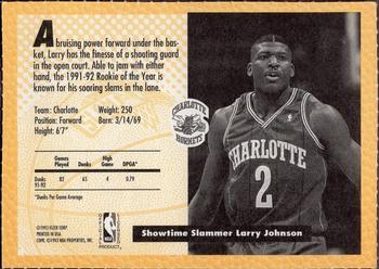1992-93 Fleer Slam Dunk #NNO Larry Johnson Back