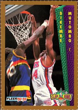 1992-93 Fleer Slam Dunk #NNO Dikembe Mutombo Front