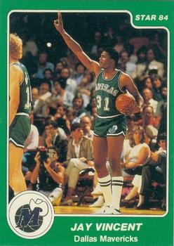 1984-85 Star Arena Dallas Mavericks #10 Jay Vincent Front