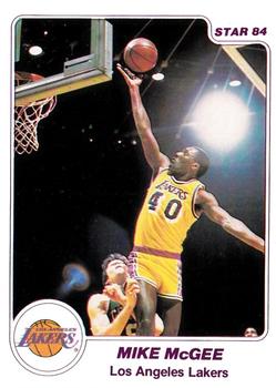 1984-85 Star Arena Los Angeles Lakers #4 Mike McGee Front
