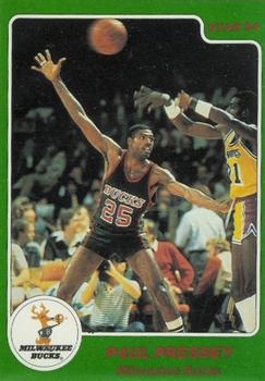 1984-85 Star Arena Milwaukee Bucks #9 Paul Pressey Front