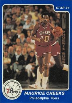 1984-85 Star Arena Philadelphia 76ers #2 Maurice Cheeks Front