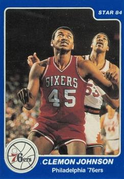 1984-85 Star Arena Philadelphia 76ers #5 Clemon Johnson Front