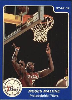 1984-85 Star Arena Philadelphia 76ers #7 Moses Malone Front