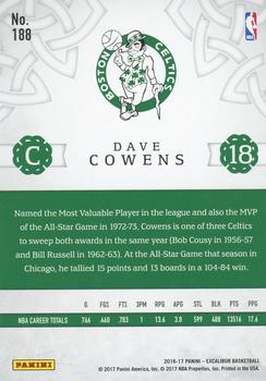 2016-17 Panini Excalibur - Count #188 Dave Cowens Back