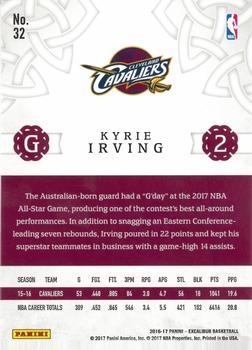 2016-17 Panini Excalibur - Lord #32 Kyrie Irving Back