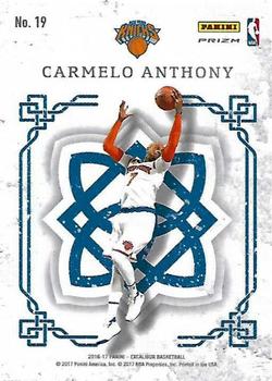 2016-17 Panini Excalibur - Crusade Camo #19 Carmelo Anthony Back