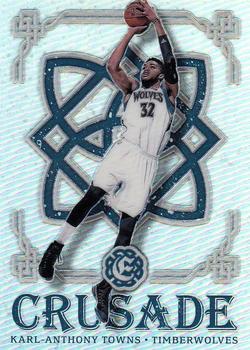 2016-17 Panini Excalibur - Crusade Silver #15 Karl-Anthony Towns Front
