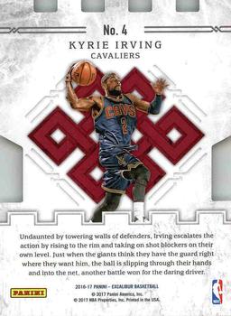 2016-17 Panini Excalibur - Storm the Castle #4 Kyrie Irving Back