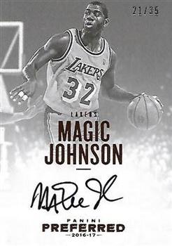 2016-17 Panini Preferred #134 Magic Johnson Front