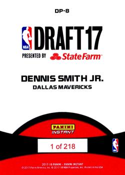 2017-18 Panini Instant NBA - Draft Night #DP-8 Dennis Smith Jr. Back