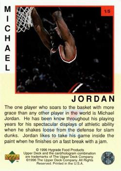 1996-97 Upper Deck Ball Park Michael Jordan - Gold #BP1 Michael Jordan Back