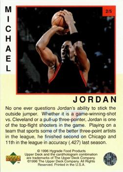 1996-97 Upper Deck Ball Park Michael Jordan - Gold #BP2 Michael Jordan Back