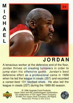 1996-97 Upper Deck Ball Park Michael Jordan - Gold #BP3 Michael Jordan Back