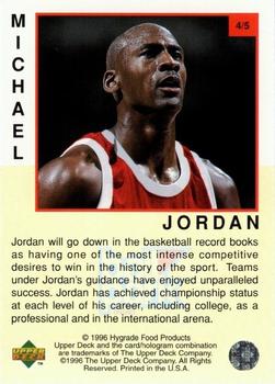 1996-97 Upper Deck Ball Park Michael Jordan - Gold #BP4 Michael Jordan Back