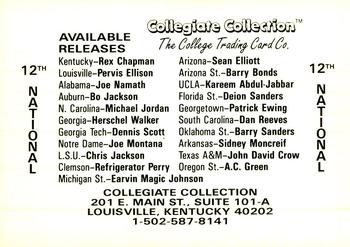 1991-92 Collegiate Collection 12th National #NNO Magic Johnson / Michael Jordan Back