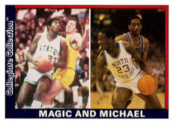 1991-92 Collegiate Collection 12th National #NNO Magic Johnson / Michael Jordan Front