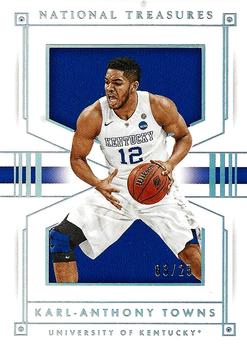 2016 Panini National Treasures Collegiate - Silver #29 Karl-Anthony Towns Front