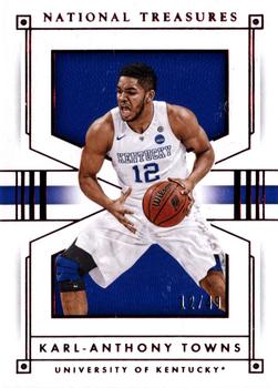 2016 Panini National Treasures Collegiate - Red #29 Karl-Anthony Towns Front