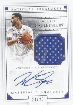2016 Panini National Treasures Collegiate - Material Signatures Silver #84 Willie Cauley-Stein Front