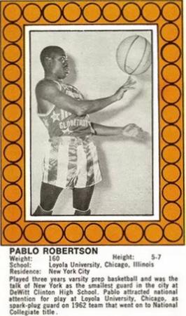 1971 Phoenix Candy Harlem Globetrotters #NNO Pablo Robertson Front