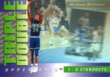 1993-94 Upper Deck Italian - Triple Double #TD4 Micheal Williams Front