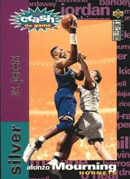 1995-96 Collector's Choice French I - You Crash the Game Silver: Scoring #C9 Alonzo Mourning Front